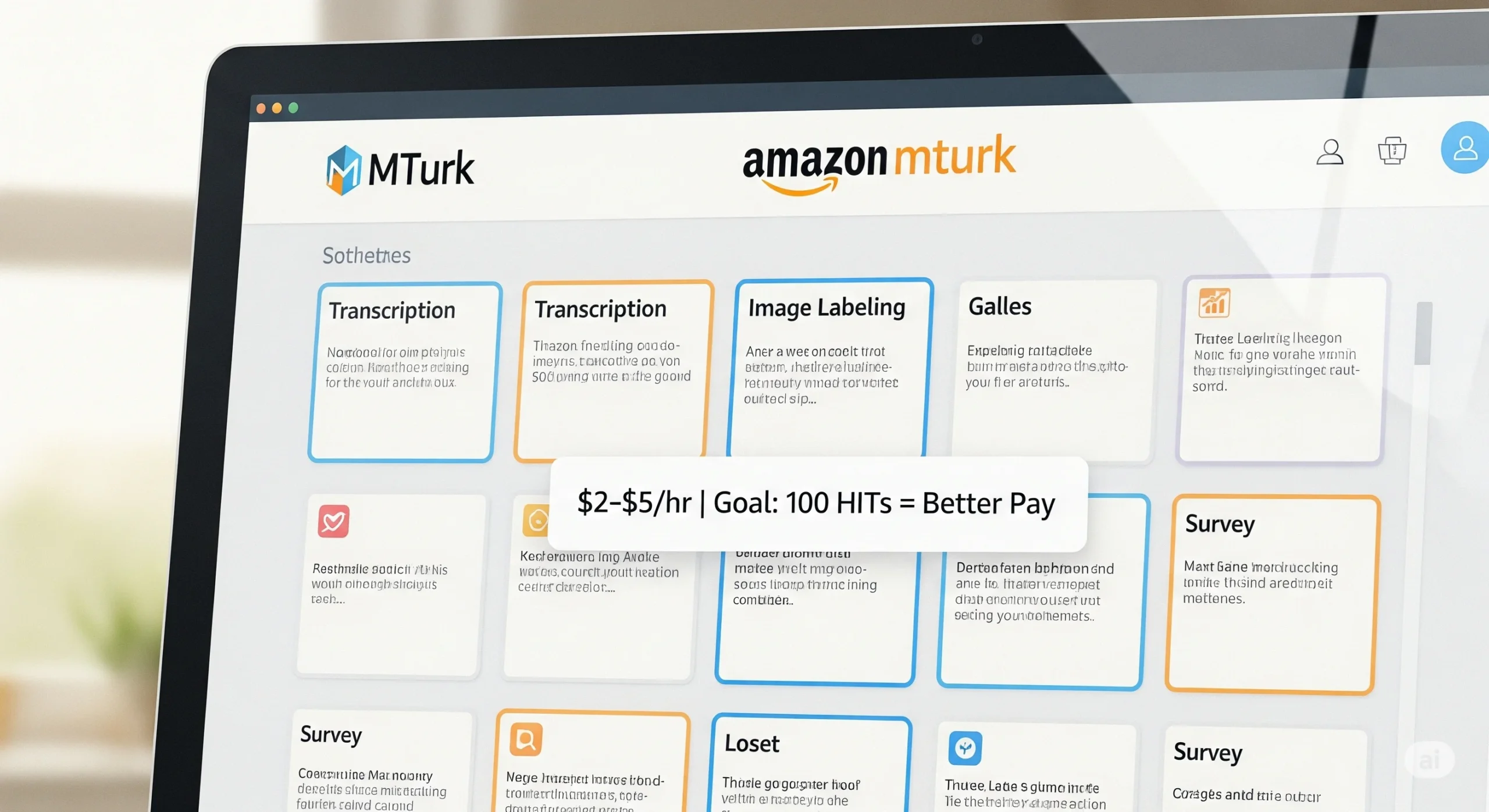 Amazon Mechanical Turk Dashboard